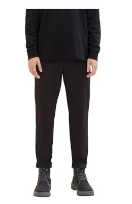 Pantaloni chino pentru barbati TOM TAILOR Denim 1038994, negru, XS - OUTLET foto