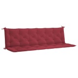 Cumpara ieftin Perna banca de gradina rosu vin 200x(50+50)x7cm material oxford