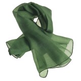Esarfa verde de matase 50 x 50 cm