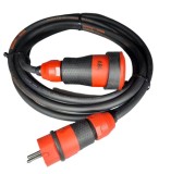 Cordon prelungitor 7.5 metri Titanex H07RN-F cablu cauciucat 3G2.5 16A 230V IP54 rezistenta sporita la impact