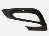 Grila bara protectie, spoiler Opel Mokka X, 09.2016-, montare fata, stanga, gauri proiectoare, RapidAuto