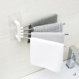 Suport Prosoape Autoadeziv Metalic Baie Bucatarie Dormitor, Montare Fara Gaurire, Design Elegant, Capacitate 3kg