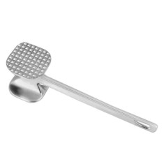 Ciocan Inox Snitel, 24 cm, Argintiu, Ciocane Metalice Fragezirea Carnii, Batator de Carne, Ciocane pentru Snitele, Ciocan Metalic pentru Snitel, Usten foto