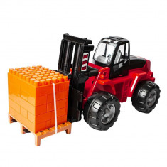 Stivuitor+palet cuburi – PowerTruck, 48x22x23 cm, Wader