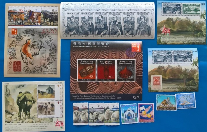 NEW-ZEALAND= -Lot 6Colite+ Diverse- MNH lux NEW-ZEALAND= -Lot 6Colite+ Diverse- MNH lux