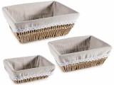 Set 3 cosuri depozitare cm 30 x 23 x 11,5 H, 25 x 20 x 10 H, 20 x 16,5 x 7,5 H
