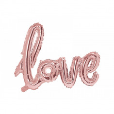 Balon folie Love, Rose gold foto