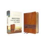 Rooted: The NIV Bible for Men, Leathersoft, Brown, Comfort Print