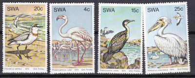 Africa de Sud Vest 1979 fauna pasari MI 456-461 MNH foto