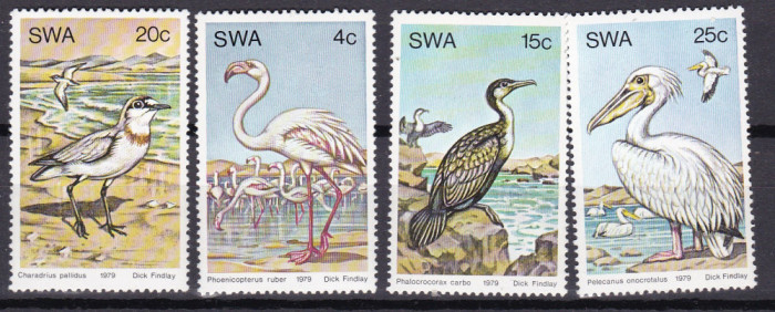 Africa de Sud Vest 1979 fauna pasari MI 456-461 MNH