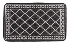 Covoras Intrare Antiderapant Flex 19640 - 50x80, Negru/Gri foto