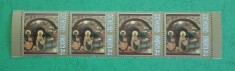 TIMBRE ROMANIA MNH LP2346/2021 CRACIUN 2021 STRAIF DE 4 TIMBRE