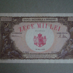 Bancnota 10000 lei 18 Mai 1945 ROMANIA - XF+