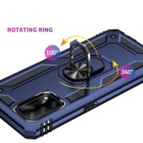 Cumpara ieftin Husa Oppo Find X2 Pro Plastic antishock Inel Albastru