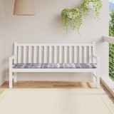 Gossi perna banca de gradina, gri carouri, 180x50x3 cm, textil oxford
