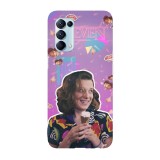 Husa compatibila cu Oppo A73, Viceversa, model Jane Stranger things, Silicon, TPU, Transparent, Carcasa