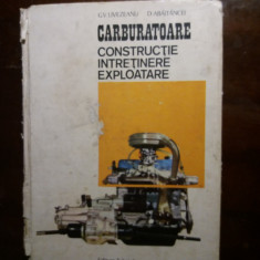 carburatoare constructie intretinere exploatare