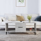 Gossi masuta de cafea, gri beton, 102x50x40 cm, lemn prelucrat