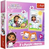 Puzzle Trefl 2in1 Memo Gabbys Dollhouse, Gabi si prietenii ei