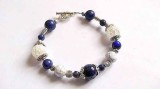 Bratara cristale de stanca, agate si lapis lazuli, bratara femei 32147