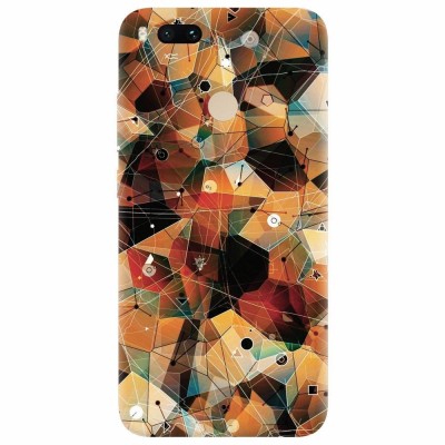 Husa silicon pentru Xiaomi Mi A1, Abstract Triangles Connected Lines foto