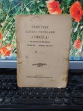 Statutele Băncei Corona Coroana, com Rovinari, județul Gorj, T&acirc;rgu jiu 1904, 201