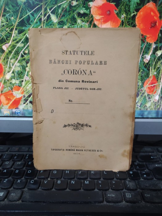 Statutele Băncei Populare Corona Coroana din comuna Rovinari, plasa Jiu, județul Gorj, T&acirc;rgu Jiu 1904, 013