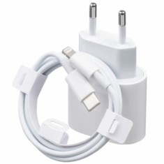 Incarcator FastCharge USB-C, 20W, PRESTIGE CHARGE&reg;, inclus cablu Lightning 1m, compatibil cu iPhone 11, 12, 13, 14 Pro/ProMax