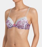 TPH1298 Sutien casual cu dantela si imprimeu Amourette Spotlight Floral WHP, Cu burete, 75, Triumph