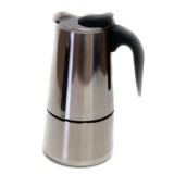 Espressor aragaz pentru cafea, Kasemi, 1102354, inox, argintiu, 9 cesti, 10.5 x 21 cm