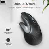 MOUSE TRUST, &quot;Verro Ergonomic&quot;, PC sau NB, wireless, 2.4GHz, optic, 1600 dpi, butoane/scroll 6/1, buton selectare viteza, negru, &quot;TR-23507&quot; (timbru ve