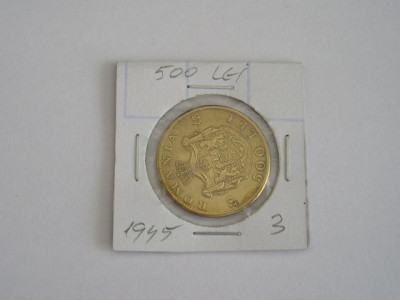 M1 C10 - Moneda foarte veche 79 - Romania - 500 lei 1945 foto