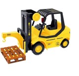 Utilaj motostivuitor cu sunete si lumini, jucarie interactiva, scara 1:16, galben