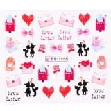 Cumpara ieftin Tatuaj Unghii LUXORISE Love Letter, BN-1558