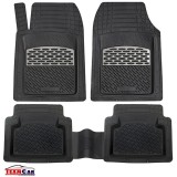Covorașe Auto TeamCar&reg; set 5 piese - Silver, Cauciuc