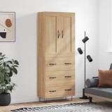 Cumpara ieftin Dulap &icirc;nalt, stejar sonoma, 69,5x34x180 cm, lemn compozit