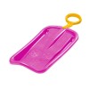 Sanie Copii Roz Marmat Snow Arrow, Tip Tobogan cu Maner, 74 cm, Max 50 Kg, +3 Ani