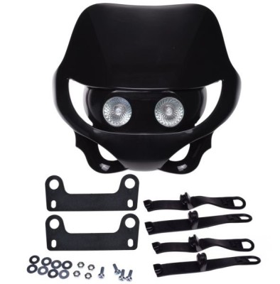 Carena cu far, Enduro, culoare negru Cod Produs: MX_NEW AW2507 foto