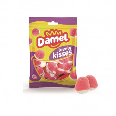 Jeleuri gumate DAMEL aroma capsuni STRAWBERRY KISSES 80g