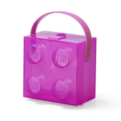 LEGO Cutie LEGO 2x2 - violet transparent Quality Brand foto