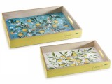 Cumpara ieftin Set 2 tavi decor Lamai 40x30x5 cm, 35x25x4.5 cm