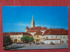 Medias - Piata Republicii - carte postala RSR circulata 1971 foto