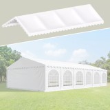 Acoperis pentru cort de 12x6x2.63.7 metri ignifugat 480 gmp prindere scai pvc alb, ProCart