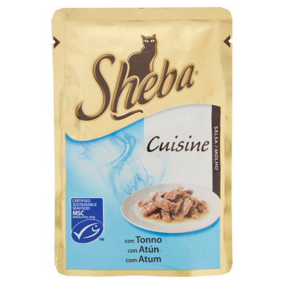 Hrana Umeda Pisici cu Ton Sheba Cuisine, 85 g, Hrana pentru Pisici, Hrana de Pisici, Hrana Umeda pentru Pisici, Hrana Pisici, Sheba Hrana de Pisici, M foto