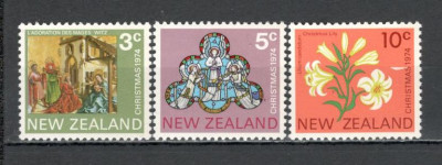 Noua Zeelanda.1974 Nasterea Domnului-Pictura SN.76 foto
