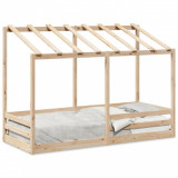 VidaXL Acoperiș pat de copii, 90x190 cm, lemn masiv de pin