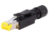 Conector RJ45 Cat6 Ecranat HARTING 8p8c, Mufa pentru cablu, Montaj IDC fara unelte, Diametru cablu 4.5-9mm