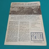 REVISTA SPORT NR. 8.1986 * FOTBAL ROM&Acirc;NIA AUSTRIA *