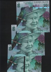 Aldabra Island bancnota fantezie 10 $ 2018 pret pe bucata