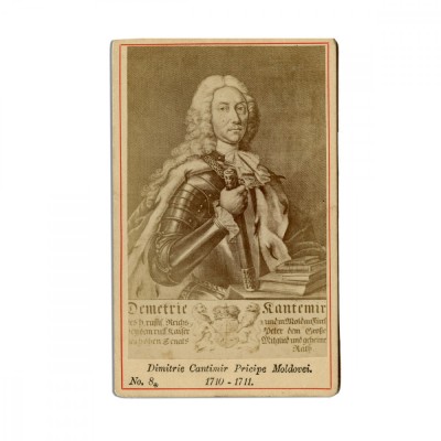 Dimitrie Cantemir, fotografie format carte-de-visite, atelier Jacob-Cerkez - D foto